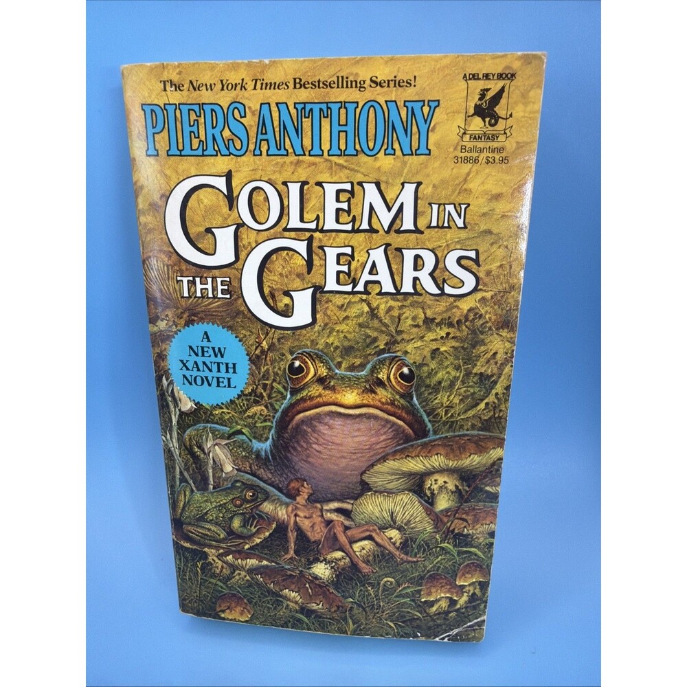 Golem in the Gears Fantasy Paperback Book Piers Anthony from Del Rey 1986